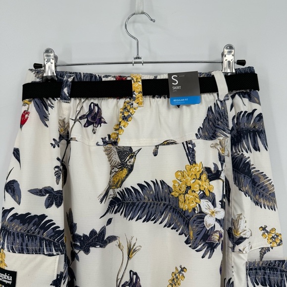Columbia Field Creek Utility Skirt in Floral Bird Wildlife Print Size S NWT - Picture 14 of 16